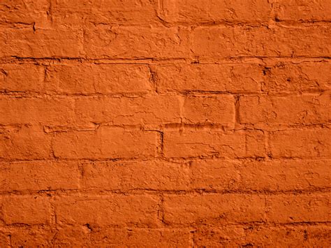 Pink brick wall , pink flower fireplace pipe ,street light pole and blue sky under sunlight in georgetown. Orange Painted Brick Wall Free Stock Photo - Public Domain ...