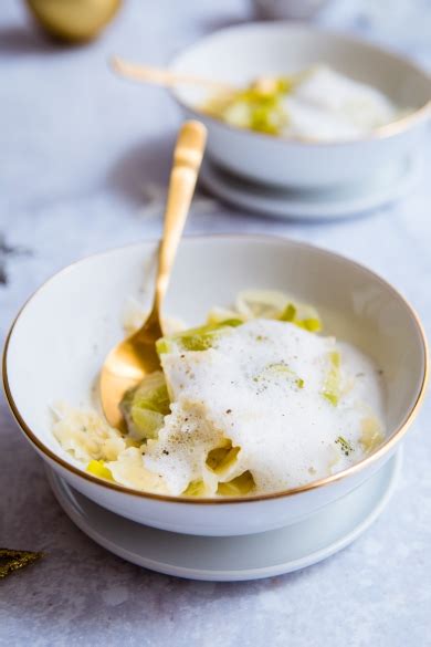 Ravioles à la truffe et poireau