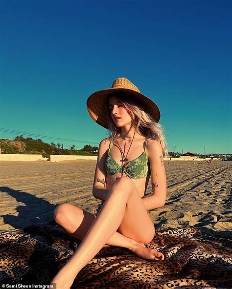 Sami Sheen Poses In A Bikini In Malibu Daily Mail Online