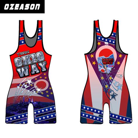 Custom Reversible Sublimation Printing Wrestling Singlet Sexy Men Wrestling Singlet China