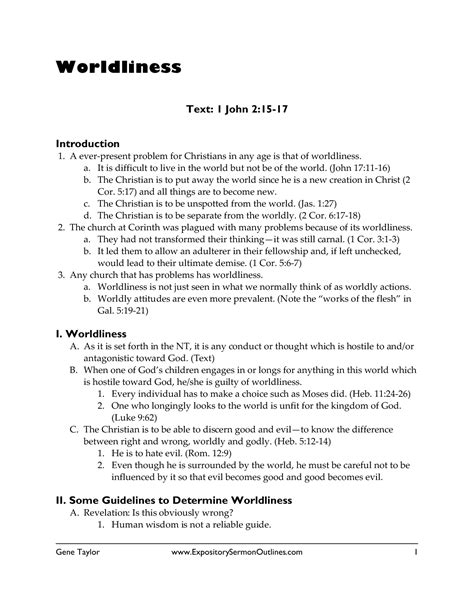 Free Printable Sermon Outlines Printable Templates