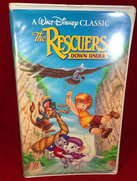 Disney Vhs “the Rescuers Down Under” 1991 Ebay