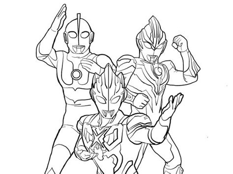 10 Gambar Mewarnai Ultraman Kekuatan Super Untuk Anak