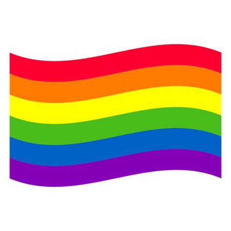 Waving Rainbow Flag Element Png And Svg Design For T Shirts