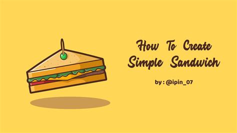 How To Create Simple Sandwich With Coreldraw X8 Youtube