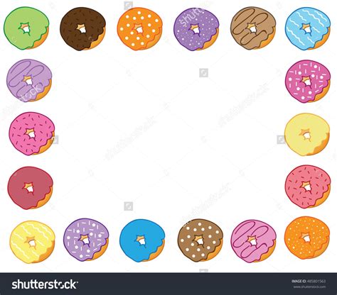 Donut Clipart Border Vrogue Co
