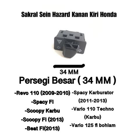 Jual Saklar Tombol Sein Sen Hazard Beat Fi Vario Revo Vario Old Mm Jakarta Barat