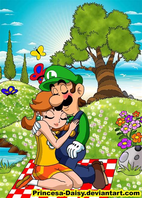 Luigi And Daisy Artwork A Lovely Couple In Super Mario World