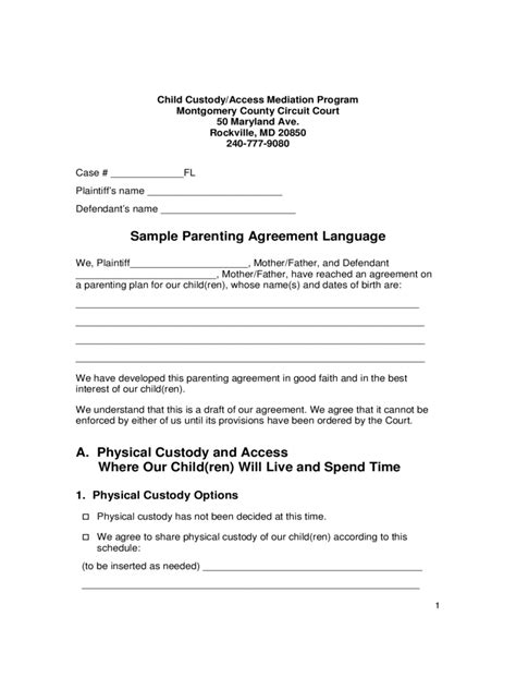 Alternately, a hearing will be held with only the parent petitioning for emergency custody in attendance. Child Custody Form - 44 Free Templates in PDF, Word, Excel ...