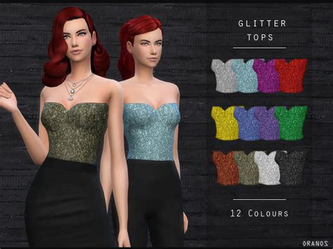 The Sims Resource Glitter Tops