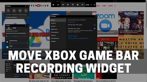 How To Move Windows Xbox Game Bar Recording Widget Change Position