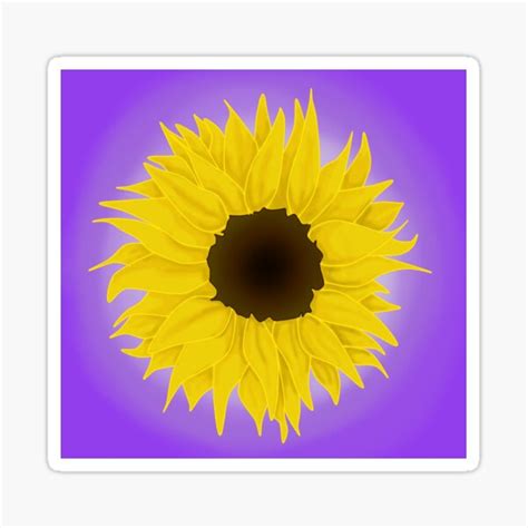 Sunflower Sticker For Sale By Sprunghorns Redbubble