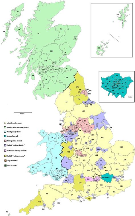 Uk Local Authority Map Map Of Local Authorities Uk Northern Europe
