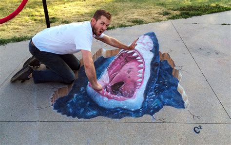 3d Chalk Art Street Paintings And Murals By Chris Carlson