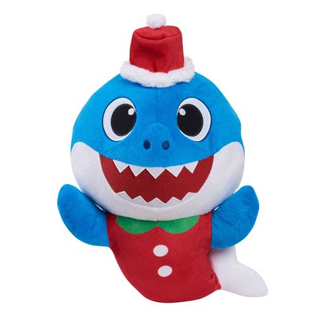 Baby Shark Holiday Large Plush Daddy Shark Kids Toys For Ages 3 Up