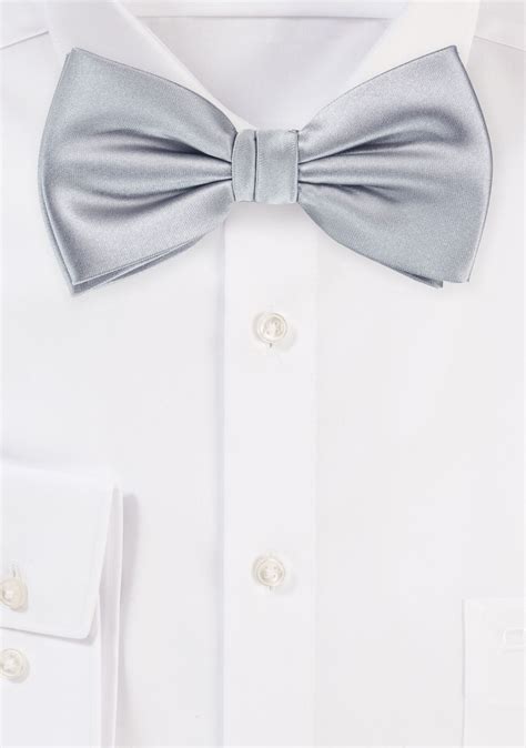 Elegant Formal Silver Bow Tie Cheap