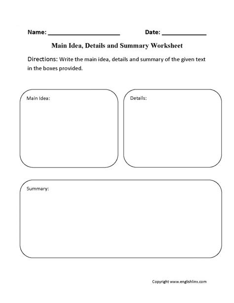 ️noting Details Examples Worksheets Free Download