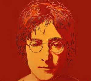 Lithograph Of Musician John Lennon By Andy Warhol Vintage Pop Art