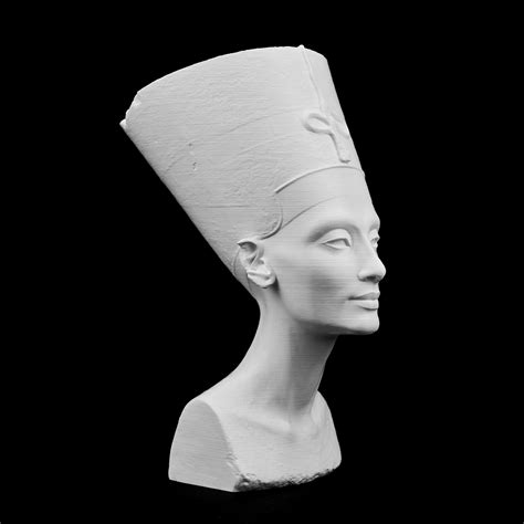 nefertiti ancient egyptian queen bust 3d printed scan etsy