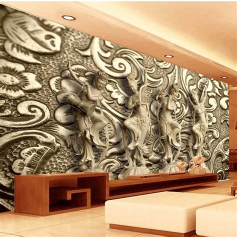 Beibehang Large Custom Frescoes Cave Stone Wall Cliff Forest 3d Large