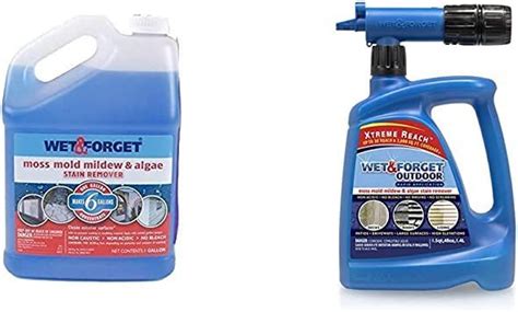 Wetandforget 10587 1 Gallon Moss Mold And Mildew Stain Remover And Wet