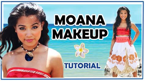 disney princess moana makeup tutorial youtube