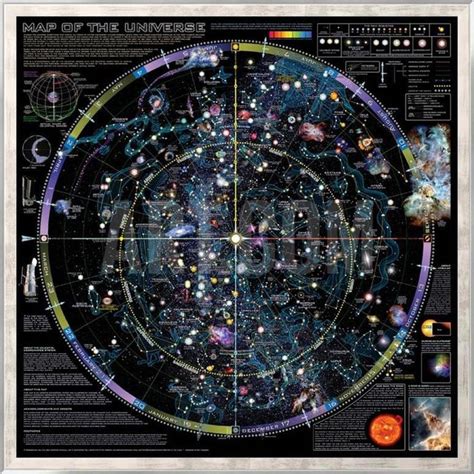 Map Of Universe ©spaceshots Framed Art Print At Astronomy