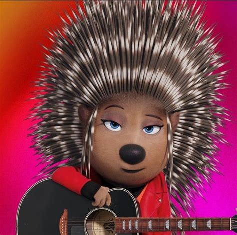 A Cartoon Character Holding A Guitar And Looking At The Camera