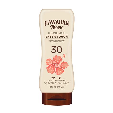 Buy Hawaiian Tropic Sheer Touch Lotion 8oz Hawaiian Tropic Sunscreen Spf 30 Sunblock Broad