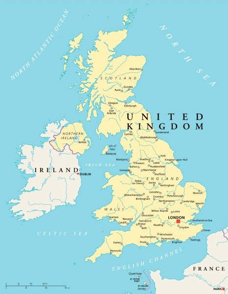United Kingdom Political Map Royalty Free Photo 13210840
