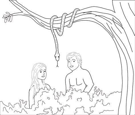 Adam And Eve Simple Drawing Clip Art Library