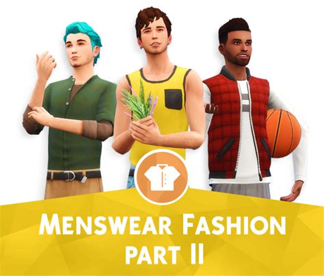 Menswear Fashion Part Ii Cc By Wyattssims Hello In 2020 Sims