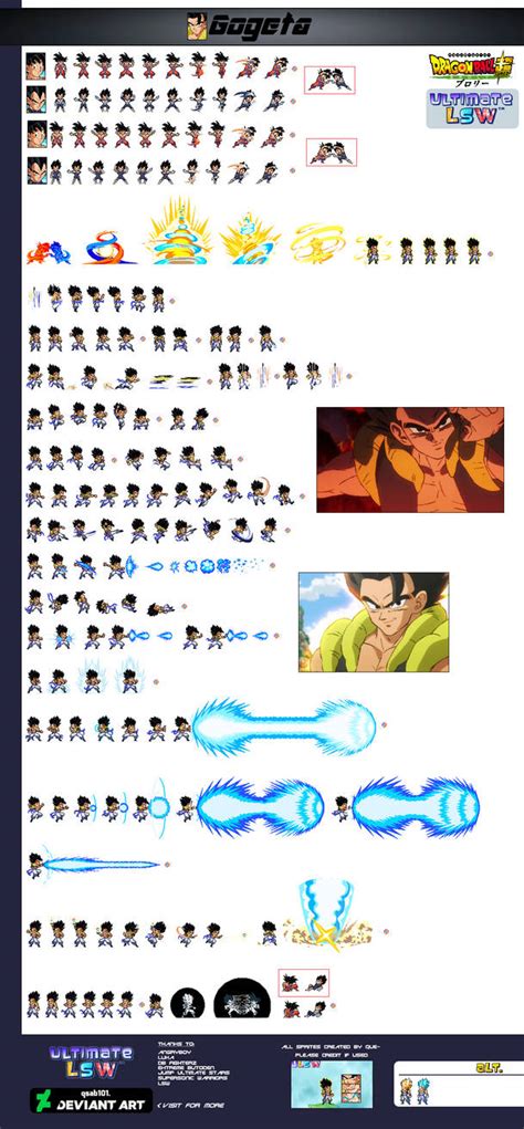 Gogeta Ulsw Sprite Sheet By Songoku0911 On Deviantart