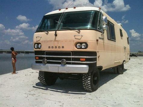 Dodge Travco Motorhome This One Transformed Into A Four Wheel Drive