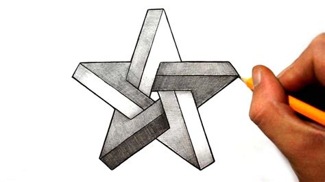 An 'infinite triangle.' this vector drawing of an impossible object couldn't be physically constructed, but we can design it in illustrator in around an hour. How to Draw an Impossible Star - YouTube