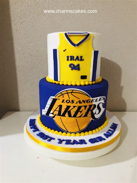 Los Angeles Basket Ball Cake A Customize Basket Ball Cake