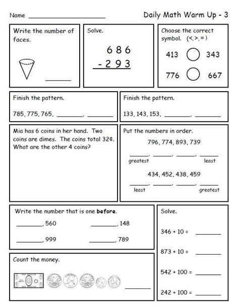 2nd Grade Advanced Math Worksheets Worksheets Master