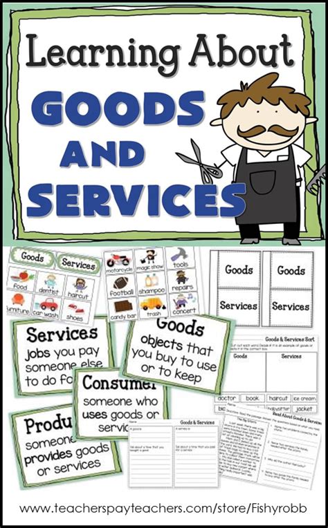 Goods And Services Primary Economics Unit 3rd Grade Social Studies