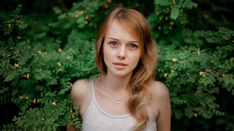 katerina romanyuk dmitry korneev women redhead blue eyes women outdoors wallpaper resolution
