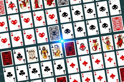 Full Deck Of 52 Playing Cards Custom Designed Illustrations