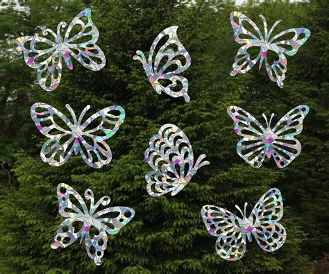 Butterfly Window Cling Suncatchers Prismatic Vinyl Set Of Etsy