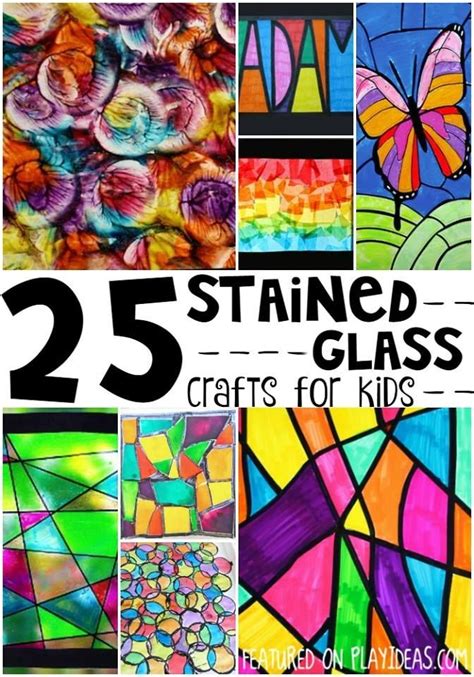 25 Beautiful Stained Glass Crafts For Kids Stained Glass