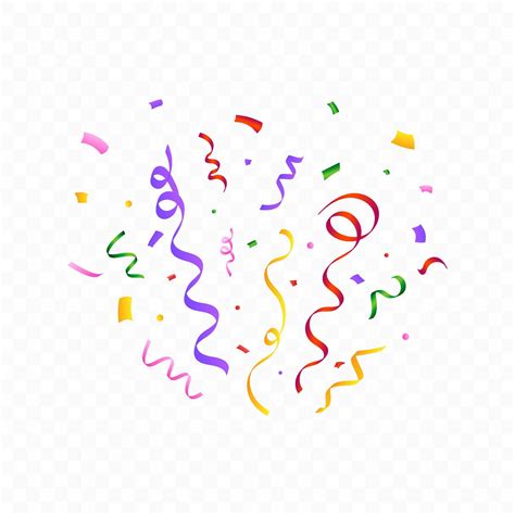 Confetti Blast Vector For The Birthday Background Colorful Party