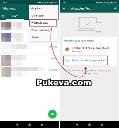 Sebut harga membekal, menghantar, memasang, menguji dan menugasmula pintu penghalang masuk pejalan kaki tambahan di perpustakaan sultanah nur zahirah, umt. Cara Log Out WhatsApp Web Dari / Melalui iPhone & Android ...