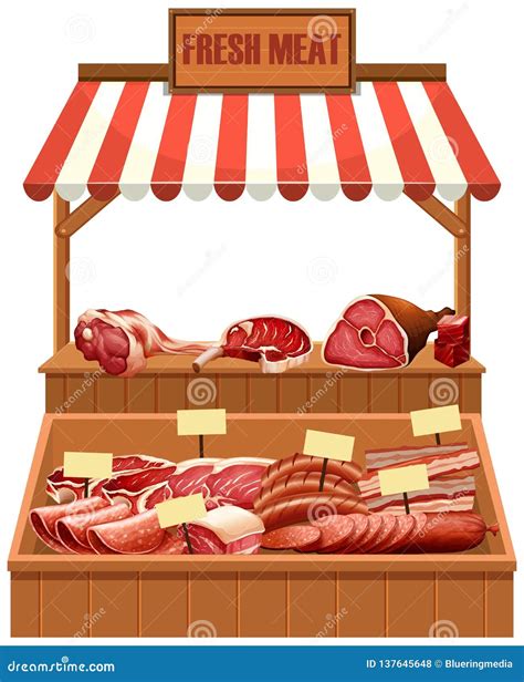 Meat Stall Stock Illustrations 1 408 Meat Stall Stock Illustrations