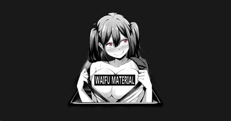 Waifu Material Otaku Aesthetic Vaporware Lewd Anime Babe T Shirt