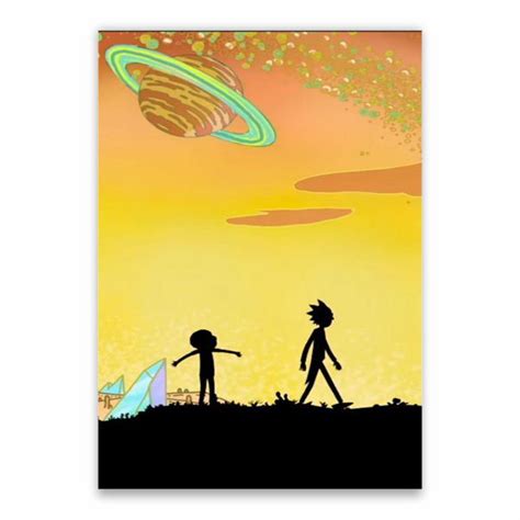 Rick And Morty Shadows Poster A1 Shop Today Get It Tomorrow