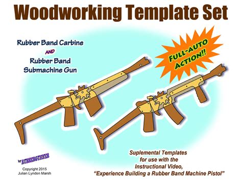 Uses step up trigger mechanism. Rubber Band Gun Plans / Carbine and Submachine Gun Printable