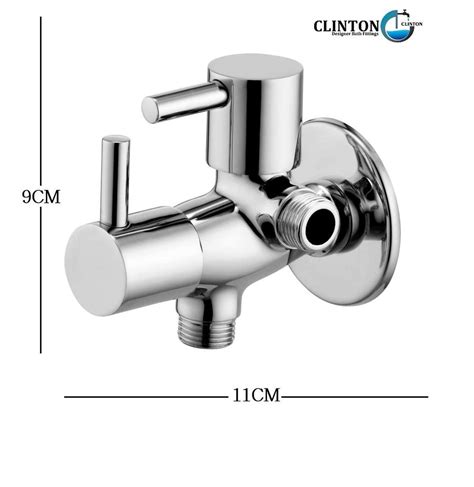cliton stainless steel clinton 2 way angle wall for bathroom fitting at rs 360 piece in new delhi