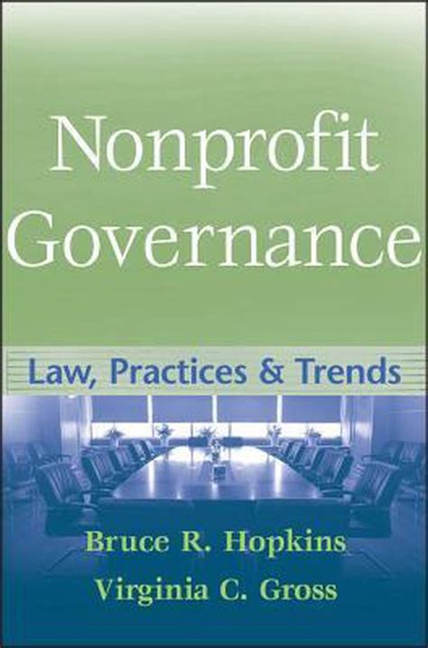 Nonprofit Governance 9780470358047 Br Hopkins Boeken